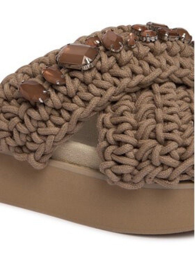 Inuikii Klapki Woven Stones Platform 1004.005.0043 Beżowy