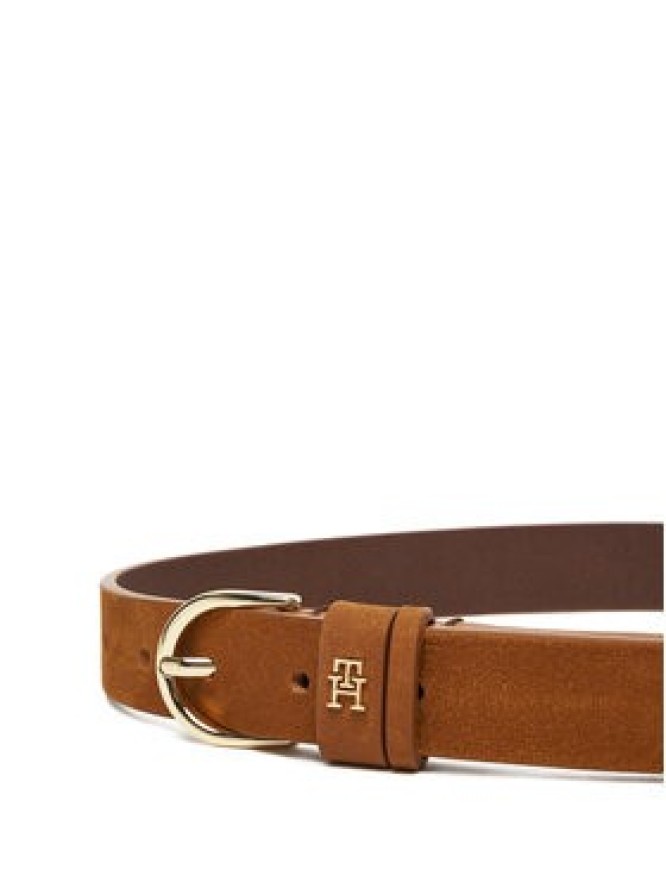 Tommy Hilfiger Pasek Damski Essential Effortless 2.5 AW0AW17762 Brązowy