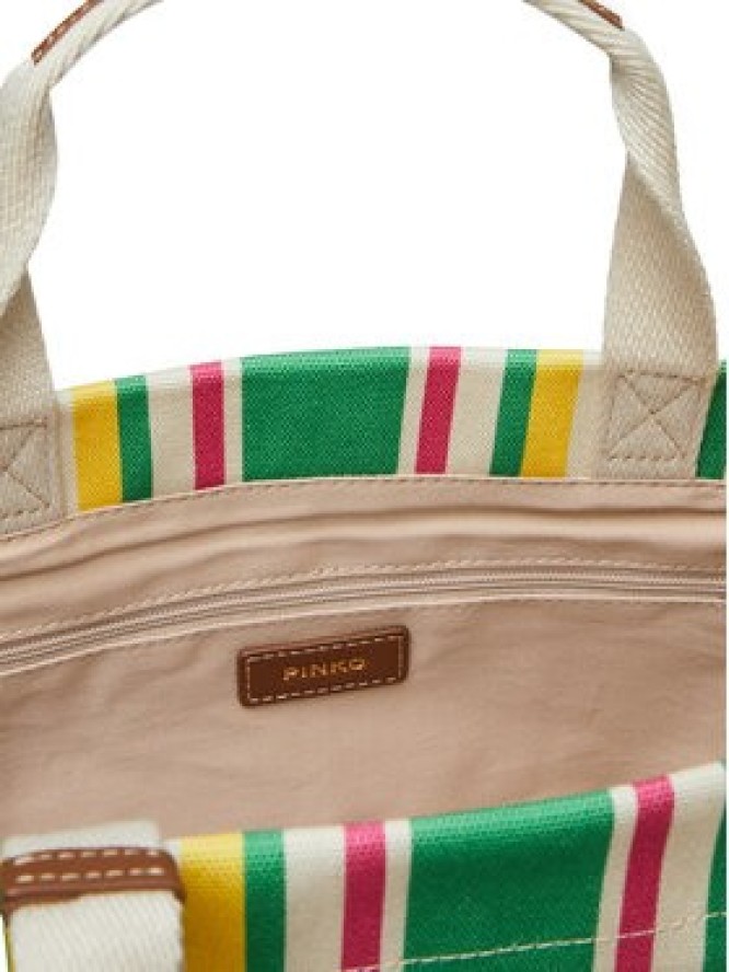 PINKO Torebka Shopping Bag Medium PE 25 PLTT 104753 A2G5 Zielony