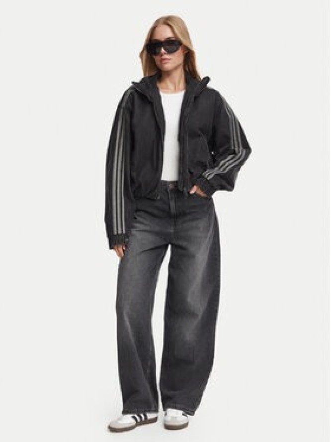 adidas Kurtka jeansowa Firebird Jacket KT4233 Czarny Regular Fit