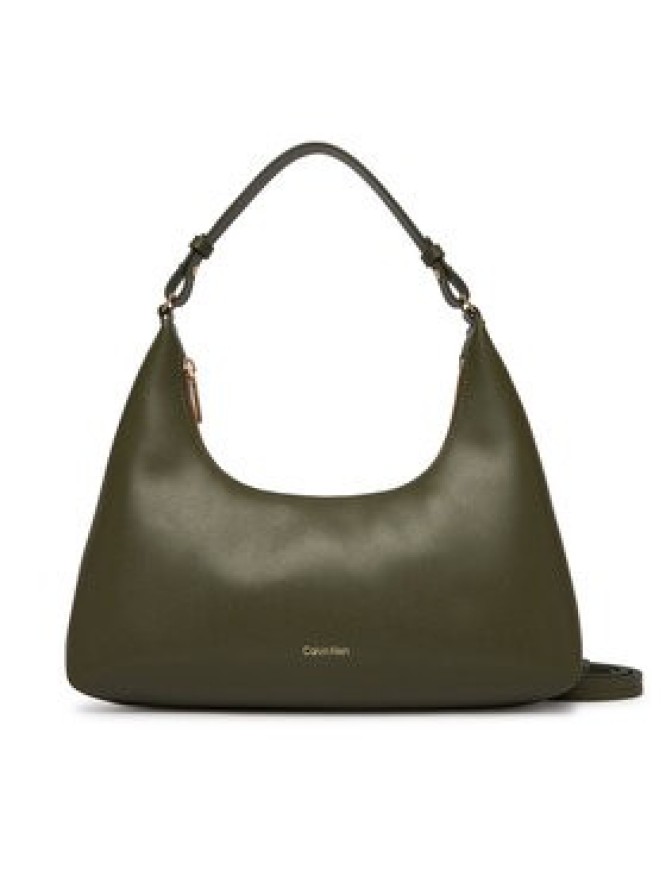 Calvin Klein Torebka Foil Logo Conv Shou?Lder Bag LV04F3272G Zielony ciemny