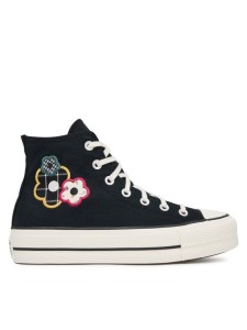 Converse Trampki Chuck Taylor All Star Lift Platform Floral Patchwork A15534C Czarny