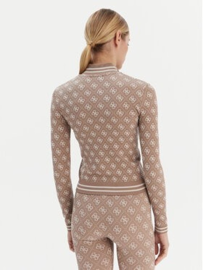 Guess Bluza V5BP08 K2000 Brązowy Slim Fit