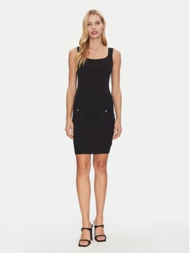 Guess Sukienka dzianinowa W5RK17 Z2YJ2 Czarny Slim Fit