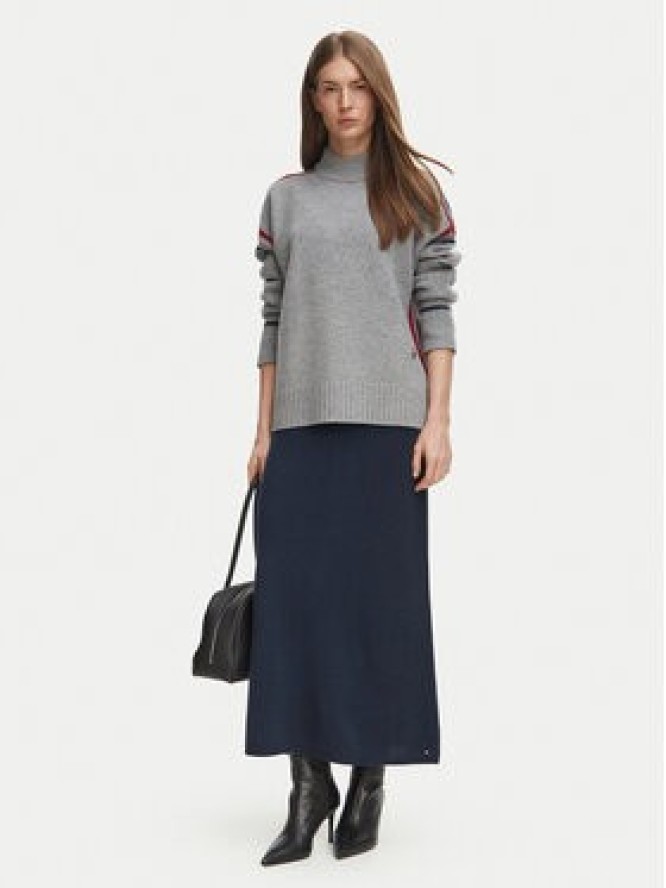 Tommy Hilfiger Spódnica trapezowa WW0WW51969 Granatowy A-Line Fit