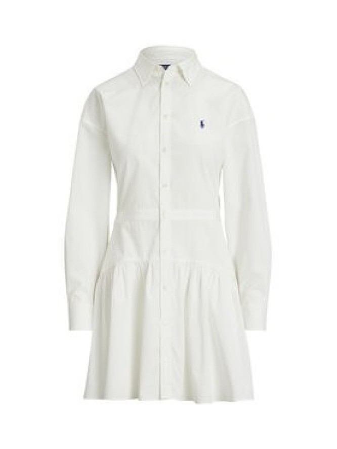 Polo Ralph Lauren Sukienka koszulowa 211965856001 Biały Regular Fit