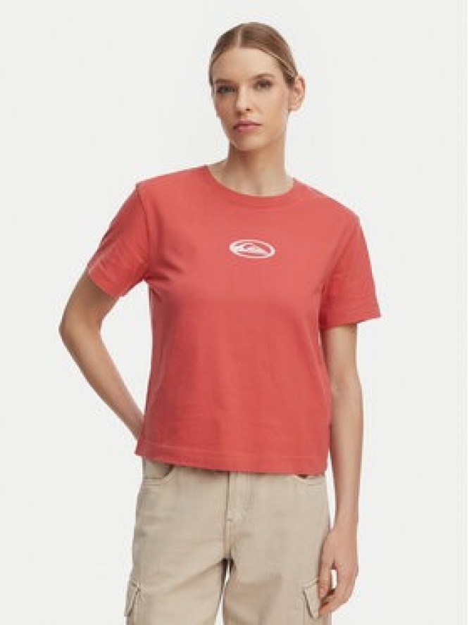Quiksilver T-Shirt Standard EQWZT03197 Bordowy Regular Fit