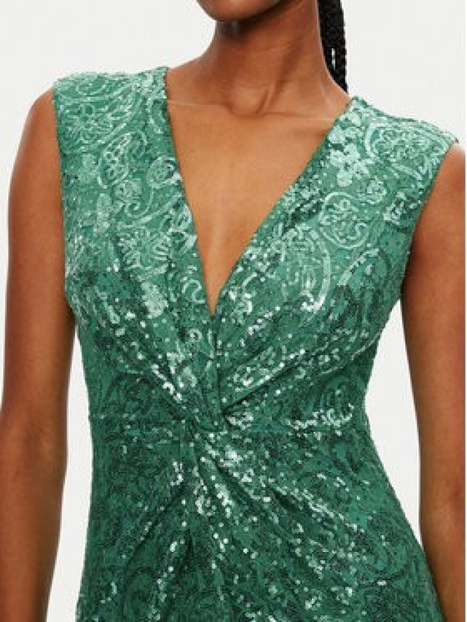 Rinascimento Sukienka wieczorowa CFC0121922003 Zielony Regular Fit