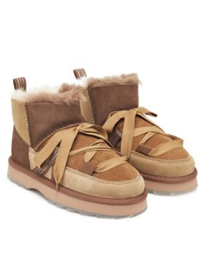 EMU Australia Śniegowce Blurred Micro Patchwork W13195 Brązowy