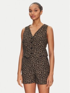 Morgan Kamizelka 251-CBILI.F Brązowy Slim Fit