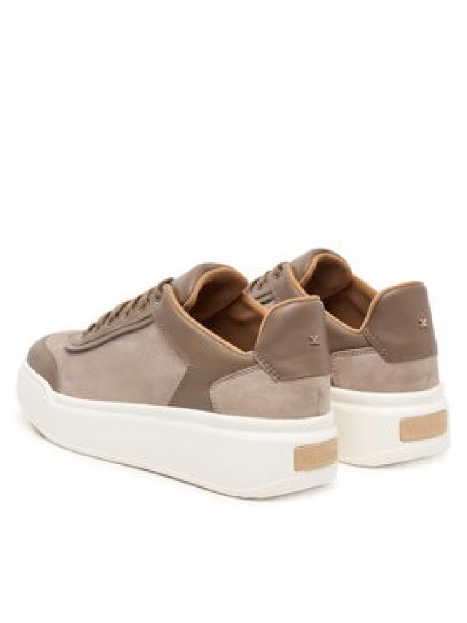 Max Mara Sneakersy Isuede 2624766031 Szary jasny
