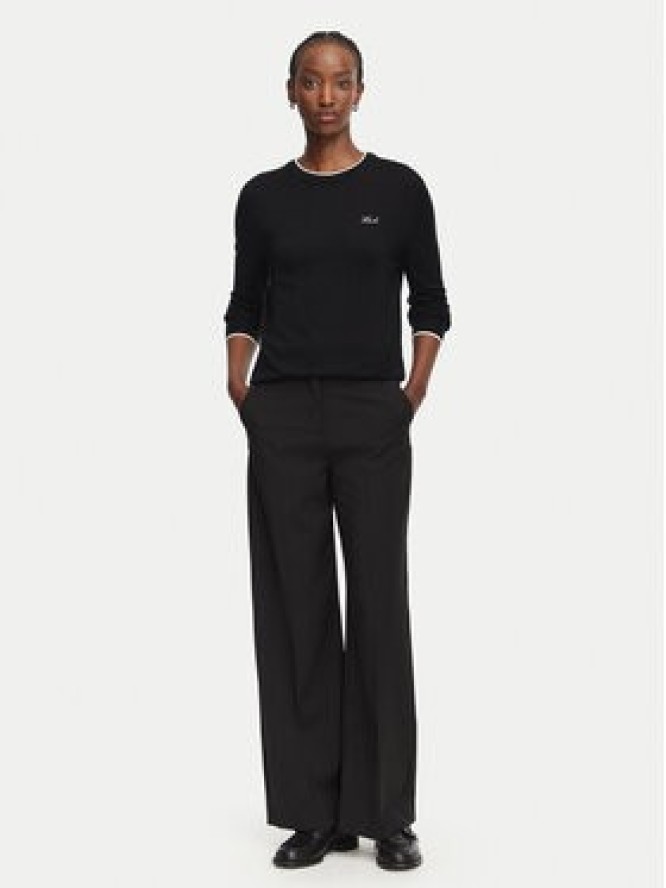 KARL LAGERFELD Sweter B3W18037 Czarny Regular Fit