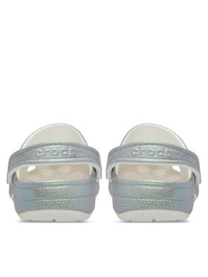 Crocs Klapki Classic Iridescent Glitter Clog 211005 Srebrny