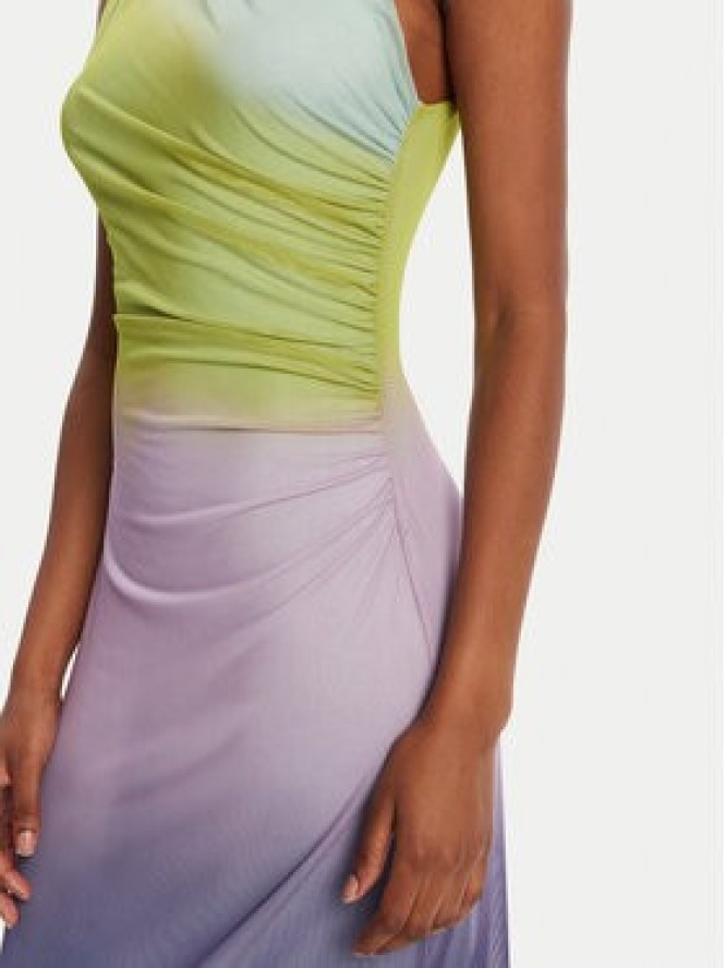 Desigual Sukienka koktajlowa Lola 25WWVK18 Kolorowy Slim Fit