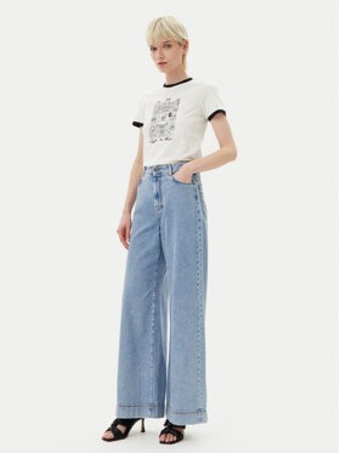 KARL LAGERFELD T-Shirt A2W17087 Écru Regular Fit