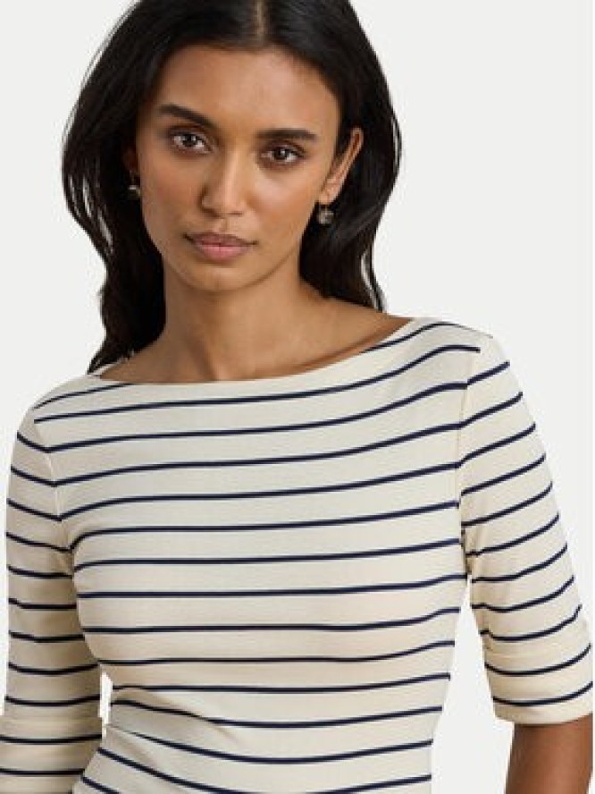 LAUREN RALPH LAUREN Bluzka 200P03723002 Beżowy Slim Fit