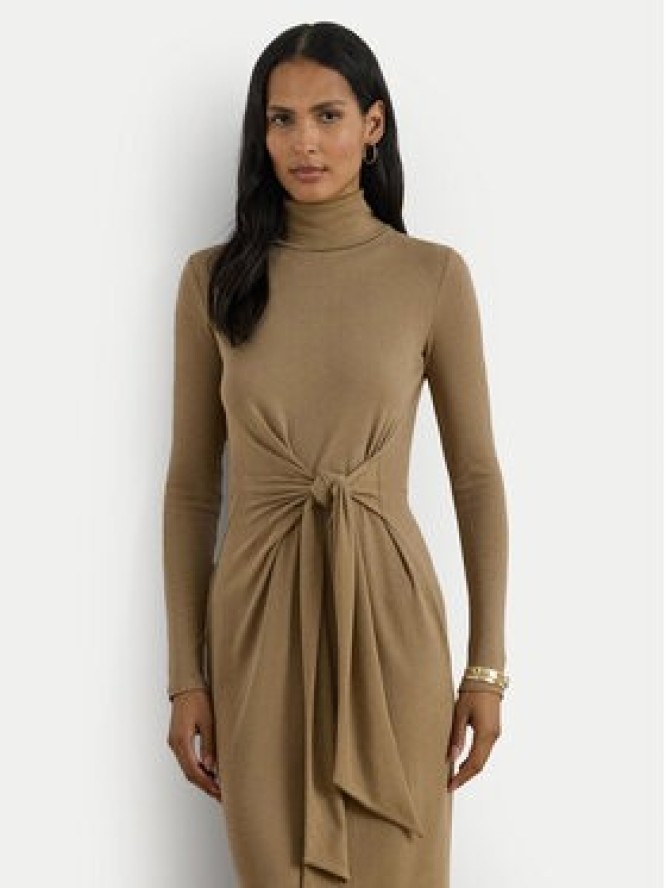 LAUREN RALPH LAUREN Sukienka dzianinowa 200980028003 Beżowy Slim Fit