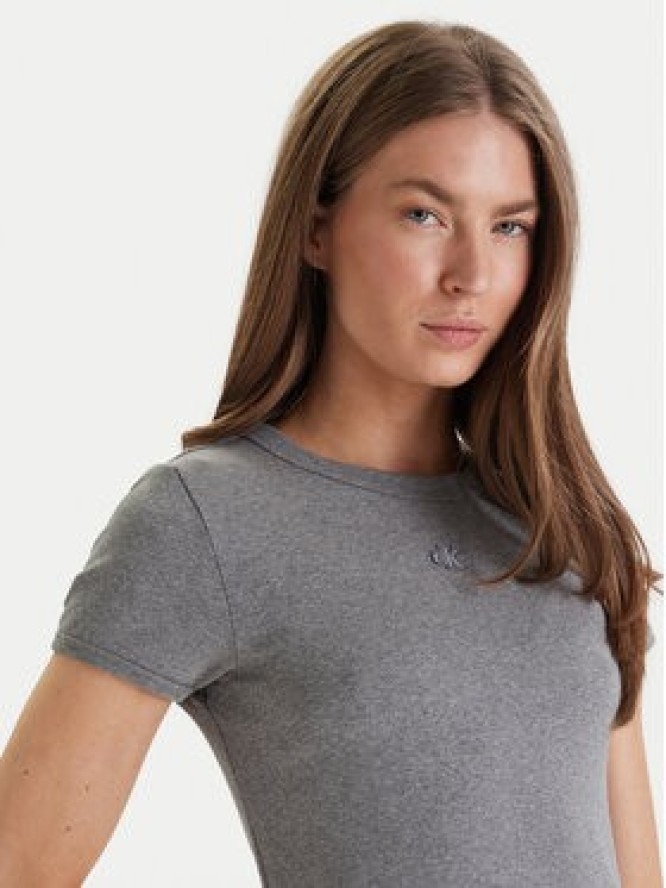 Calvin Klein Jeans Sukienka codzienna LV047B266G Szary Slim Fit