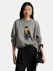 Polo Ralph Lauren Bluza 211A87104001 Szary Relaxed Fit