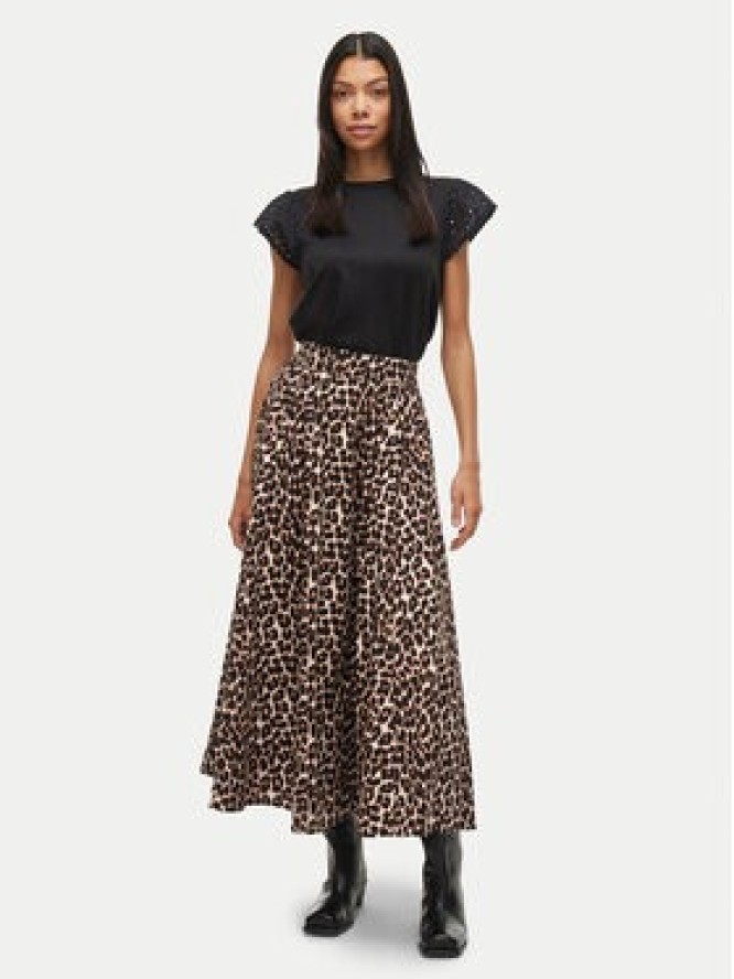 Vila Spódnica maxi Valencia 14106880 Brązowy Regular Fit