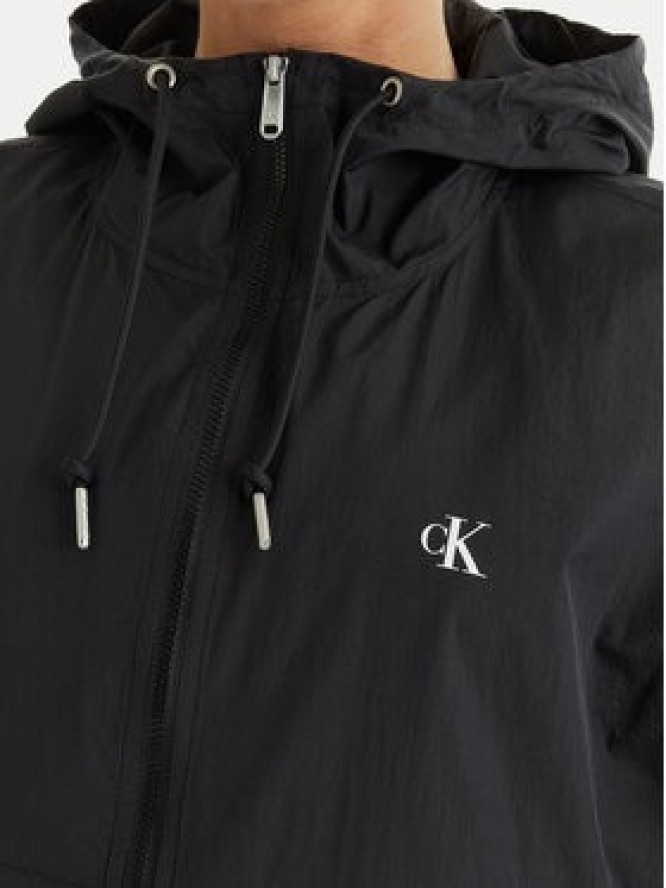 Calvin Klein Jeans Wiatrówka Essential LV047F507G Czarny Regular Fit