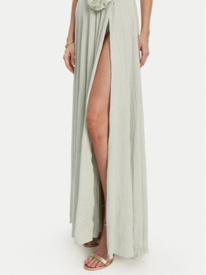 Elisabetta Franchi Sukienka wieczorowa AB-R22-52E2 Zielony Regular Fit