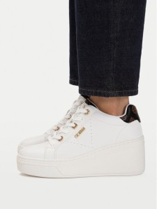 Guess Sneakersy FLTRZY ELE12 Biały