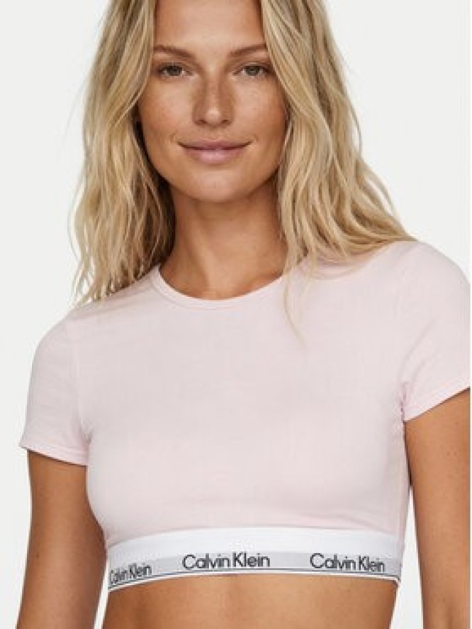 Calvin Klein Underwear T-Shirt LV00QF8495 Różowy Slim Fit