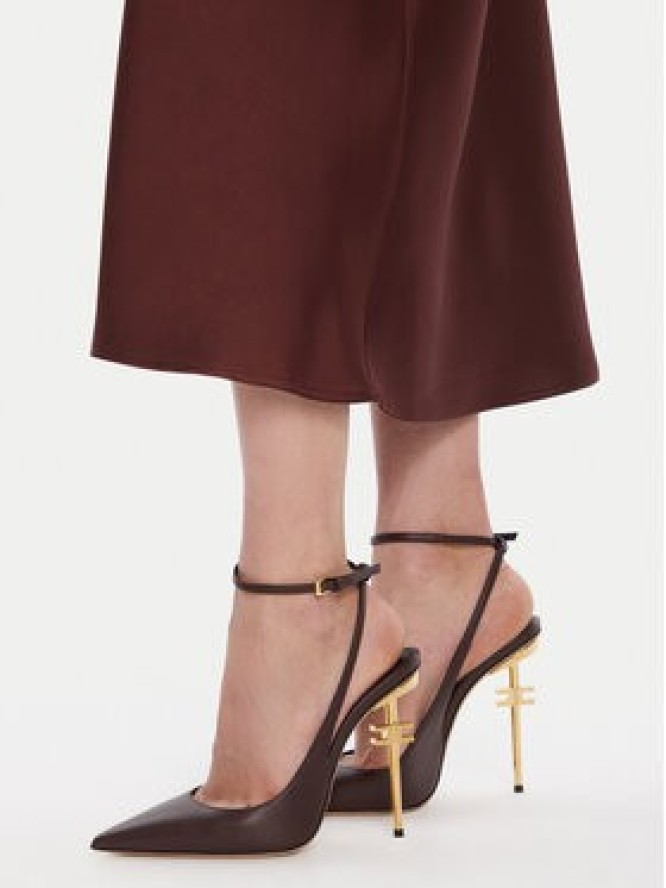 Rinascimento Spódnica midi CFC0125416003 Brązowy Regular Fit