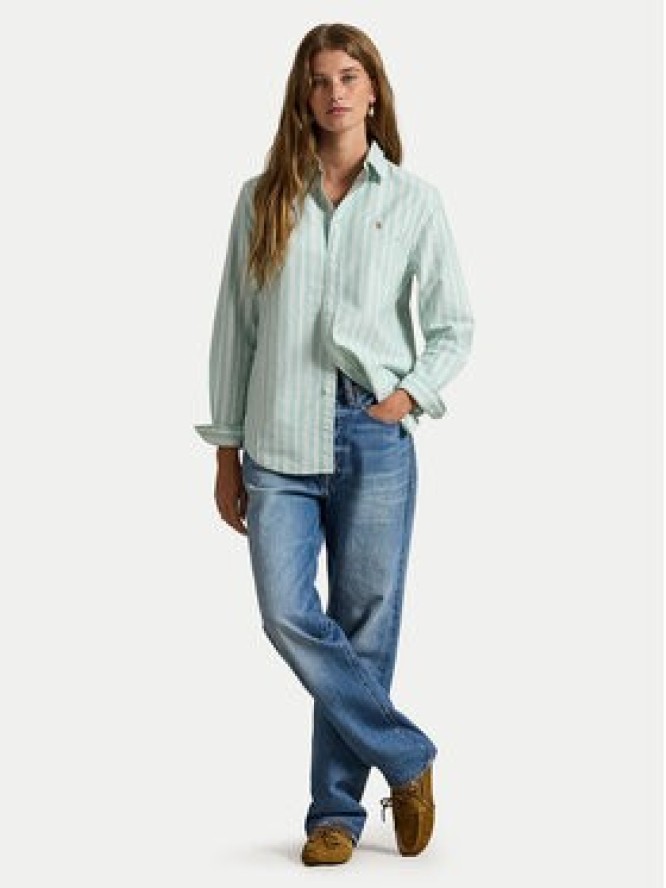 Polo Ralph Lauren Koszula 211970739500 Zielony Relaxed Fit