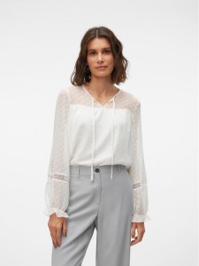 Vero Moda Bluzka w kolorze białym rozmiar: M