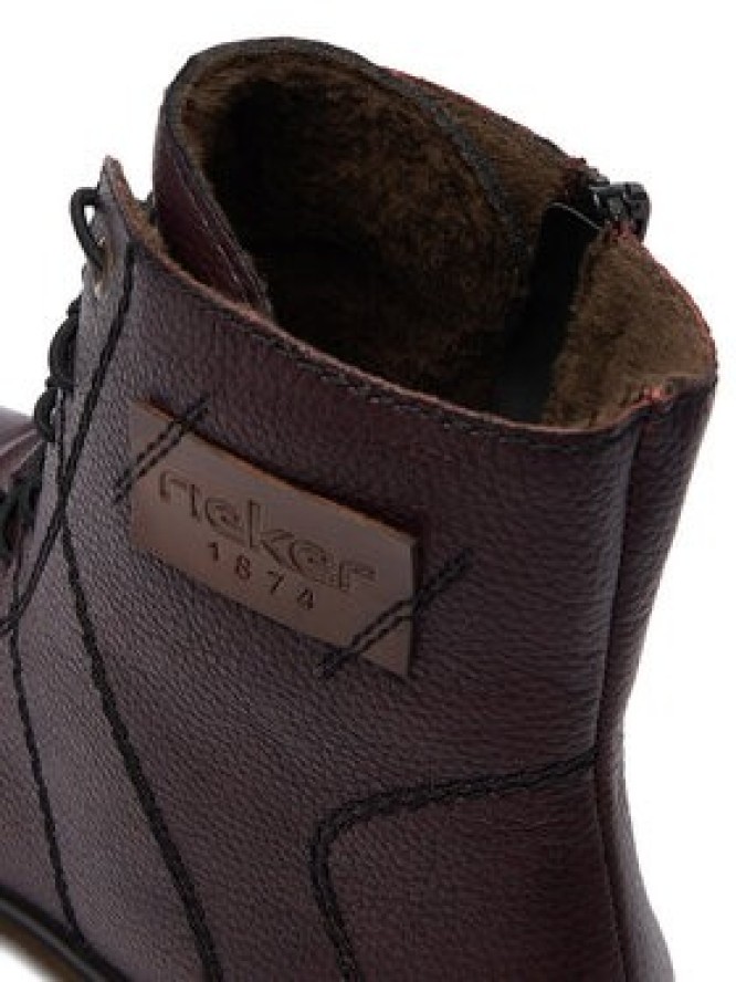 Rieker Trzewiki Y3421-35 Bordowy