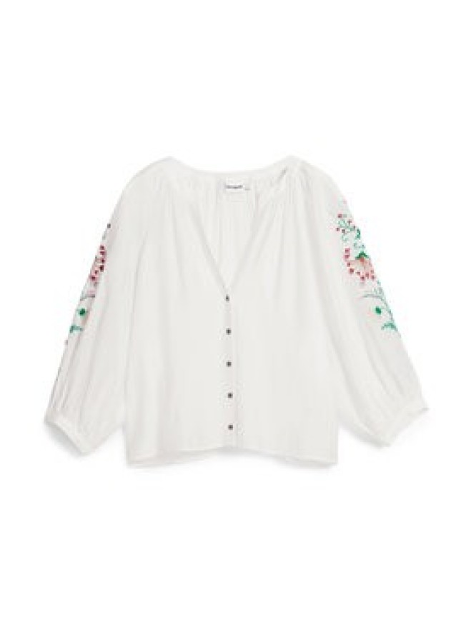 Desigual Bluzka 26SWBW13 Biały Regular Fit