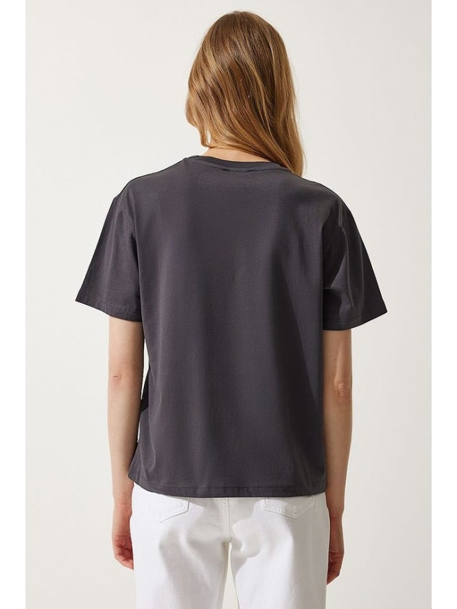 Happiness Istanbul Koszulka w kolorze antracytowym rozmiar: 40