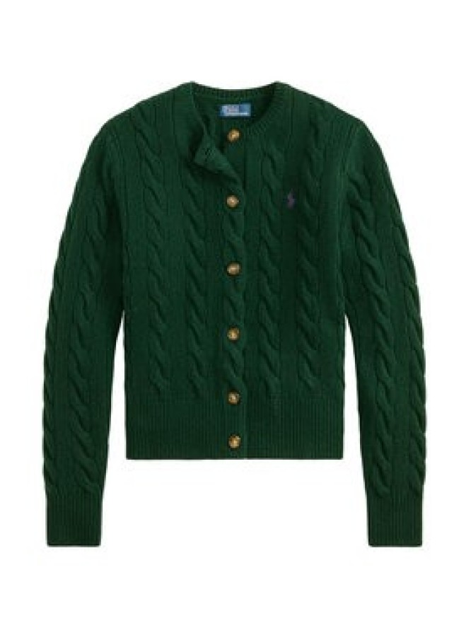 Polo Ralph Lauren Kardigan 211972104503 Zielony ciemny Slim Fit