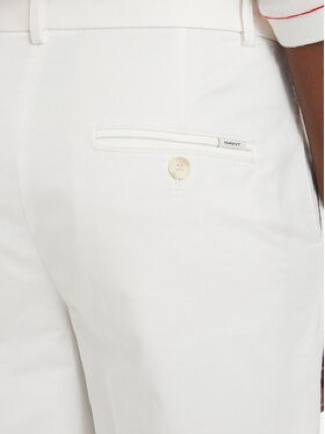 Gant Szorty materiałowe 4020130 Kremowy Regular Fit