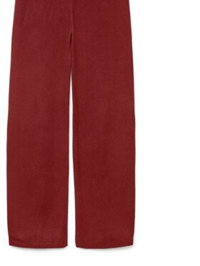 Vero Moda Spodnie dzianinowe Gold Art 10332174 Bordowy Loose Fit