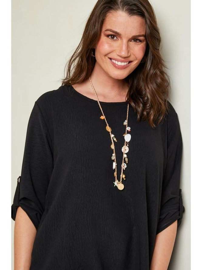 Curvy Lady Bluzka w kolorze czarnym rozmiar: 48/50