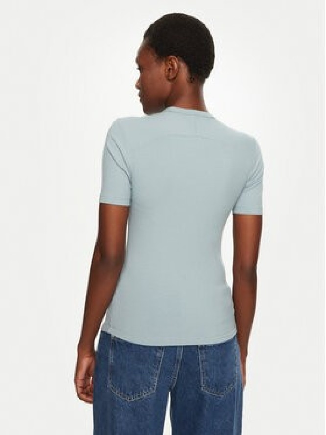 Calvin Klein T-Shirt K20K208052 Błękitny Slim Fit