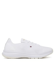 Tommy Hilfiger Sneakersy Th Knit Runner FW0FW08813 Biały