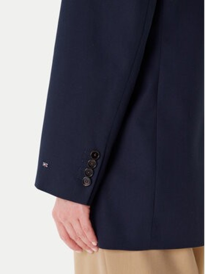 Tommy Hilfiger Marynarka Elevated WW0WW46808 Granatowy Relaxed Fit