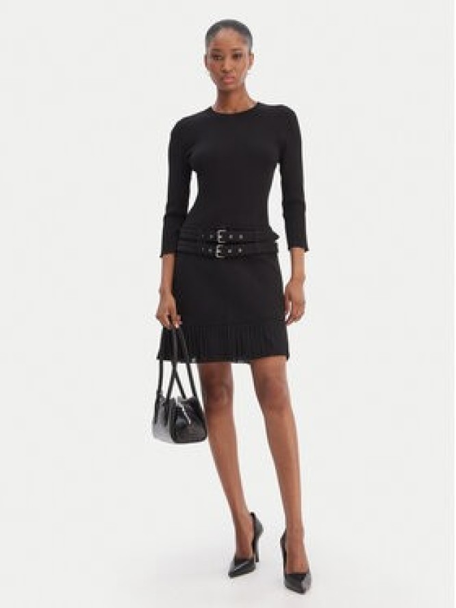 Morgan Sukienka dzianinowa 261-RANOS Czarny Slim Fit