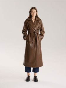 Loafersy z paskiem - bordowy