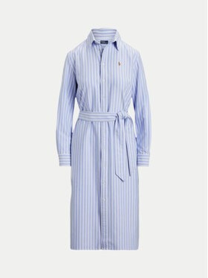 Polo Ralph Lauren Sukienka koszulowa 211959901001 Błękitny Regular Fit