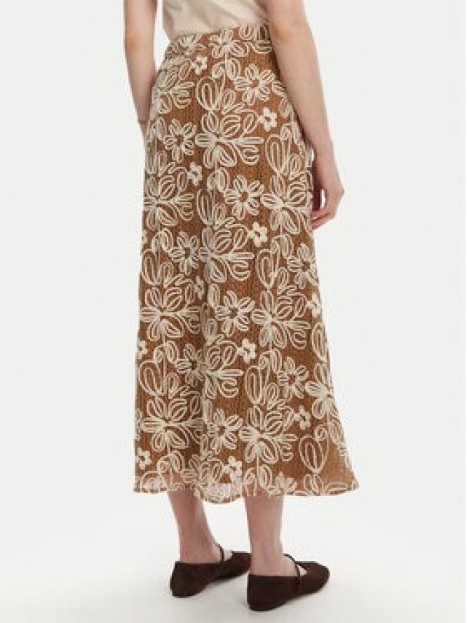 Luisa Spagnoli Spódnica midi Tenente 541989 Beżowy Regular Fit