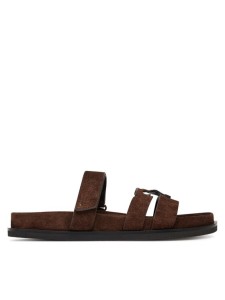 Tory Burch Klapki Ines Sport Slide 163481 Brązowy