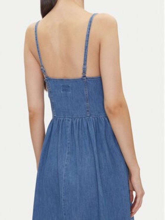 Lee Sukienka jeansowa Corset 112363488 Niebieski Slim Fit