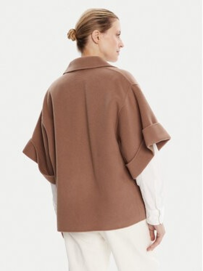 Weekend Max Mara Płaszcz wełniany Pera 2525086021 Brązowy Regular Fit