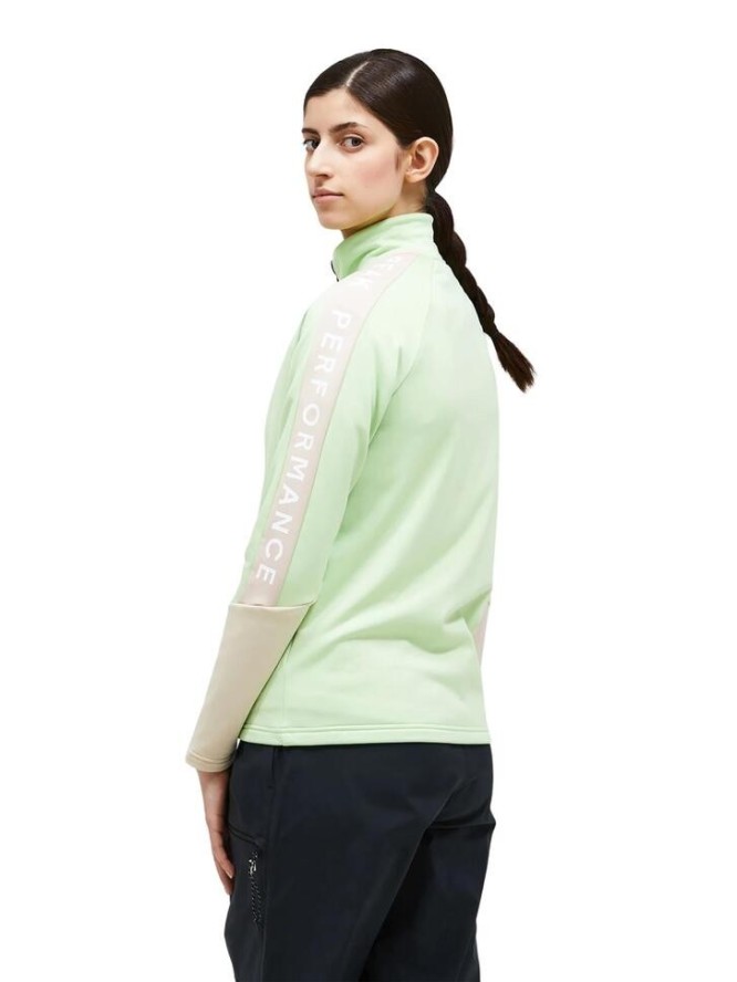 Bluza Peak Performance damska Rider Zip Jacket zielona - S