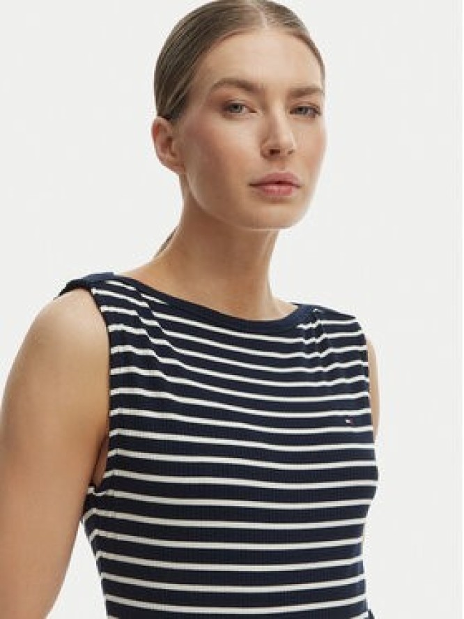 Tommy Hilfiger Sukienka codzienna WW0WW49311 Granatowy Slim Fit